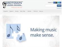 Tablet Screenshot of midtownmusicschool.com